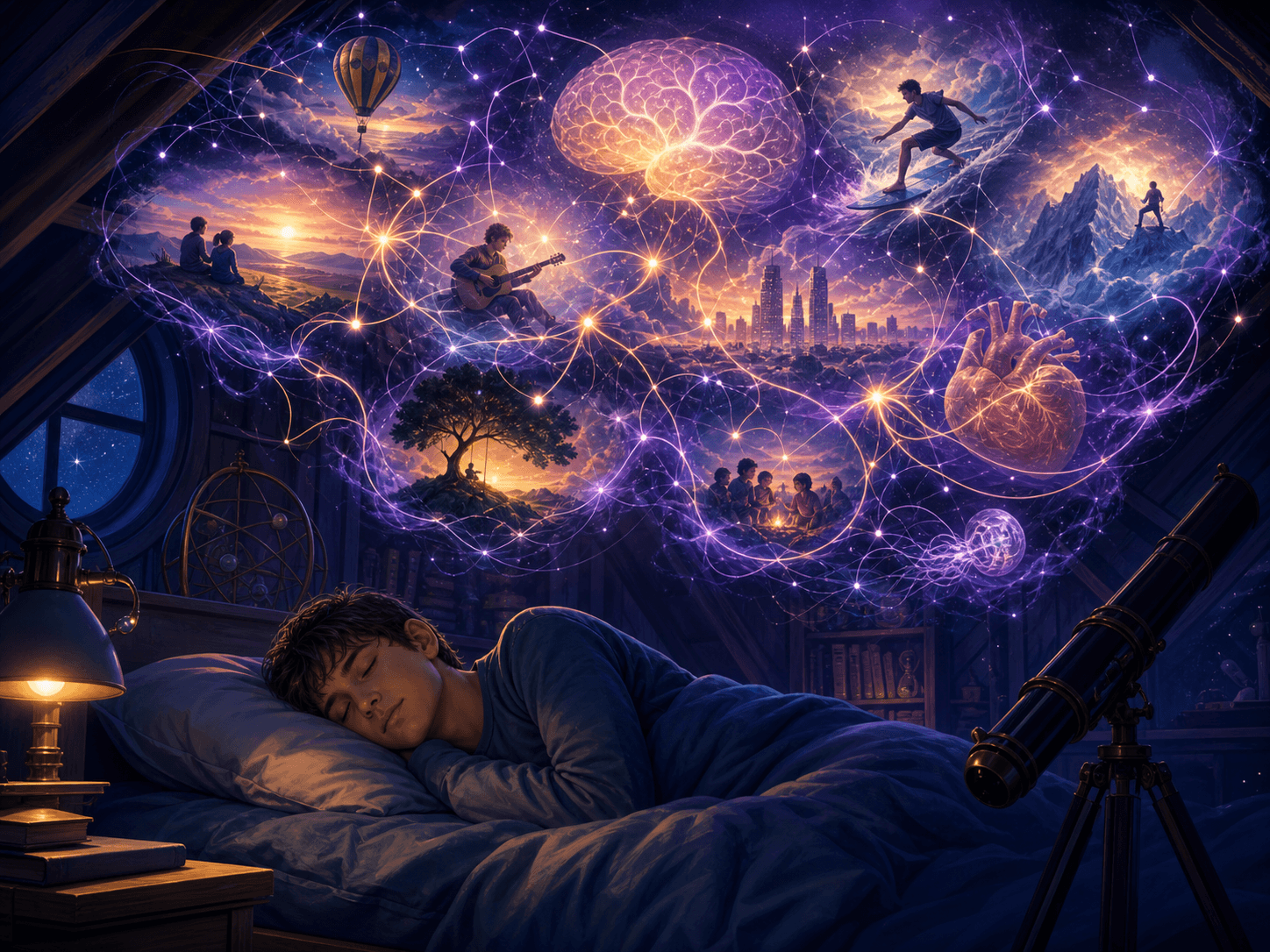 Illustration for investigation 8: Scientists know exactly why every dream happens.