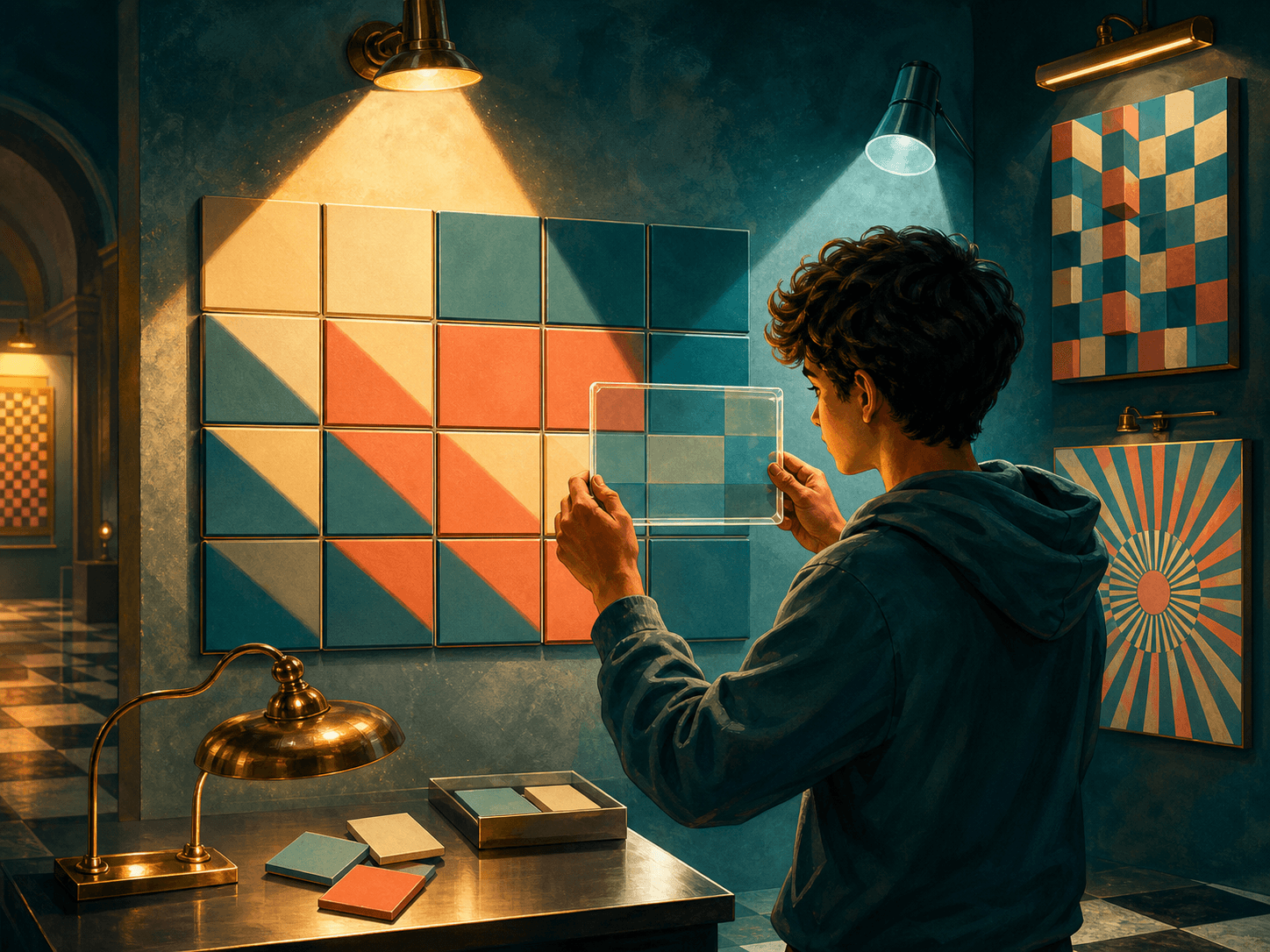 Illustration for investigation 20: An optical illusion proves that your eyes are broken.